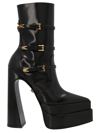 VERSACE AEVITAS POINTY ANKLE BOOTS