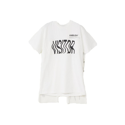 AMBUSH AMBUSH WHITE CAPE T-SHIRT