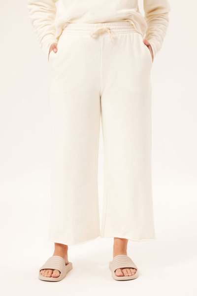 Girlfriend Collective Ivory 50/50 Wide Leg Sweatpant