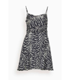 Autumn Adeigbo Jules Zebra Print Dress In Animal Print