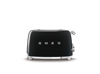 Smeg 4x4 Slot Toaster Tsf03 In Black