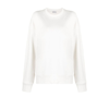 Moncler Logo-embroidered Cotton-jersey Sweatshirt In White