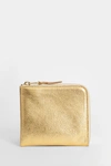 COMME DES GARÇONS UNISEX GOLD WALLETS & CARDHOLDERS