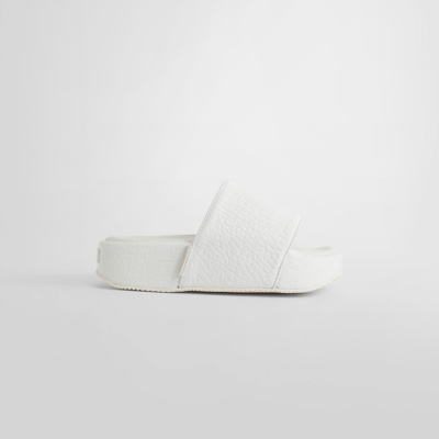 Y-3 Flatform Square-toe Slides In White