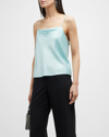 Alice And Olivia Classic Harmon Drapey Slip Tank In Julep