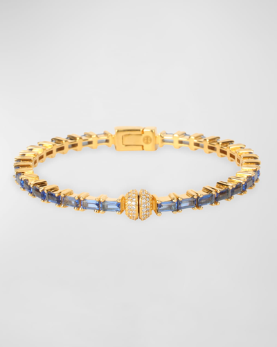 Budhagirl Aurora Crystal Bracelet In Blue Sapphire