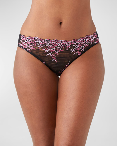 Wacoal Embrace Lace Bikini Briefs In Blackberry Multi