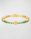 Budhagirl Aurora Crystal Bracelet In Emerald