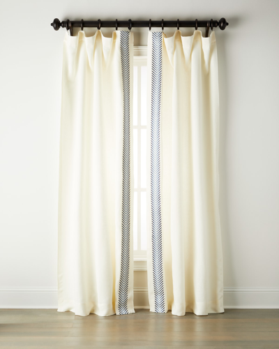 Home Silks Rio Navy Curtains, 96"l