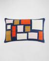 Jonathan Adler Pop Floating Blocks Pillow In White