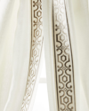 Home Silks Two Andes Natural Curtains, 96"l In Natural