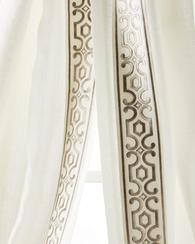 Home Silks Two Andes Natural Curtains, 96"l