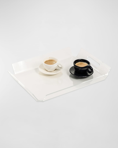Bey-berk Unisex Dezi Clear Acrylic Tray