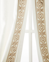 HOME SILKS TWO ANDES GEOMETRIC CURTAINS, 96"L