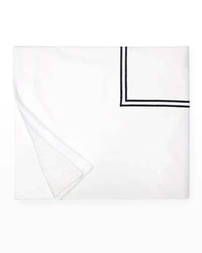 Sferra Grande Hotel Duvet Cover, Twin In White/black