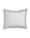 Sferra Two King 200 Thread-count Resort Pillowcases In White/black