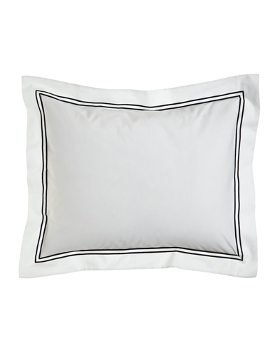 Sferra Two King 200 Thread-count Resort Pillowcases In White/black