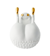 L'objet Haas White & Gold Butts Up Box