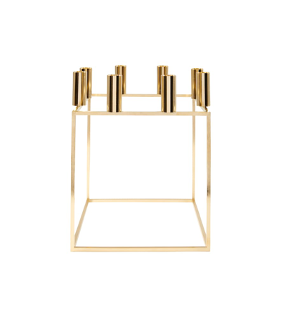 By Lassen Kubus 8 Candle Holder In Gold