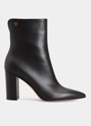 Gianvito Rossi Vitello Glove Calfskin Ankle Boots In Brown