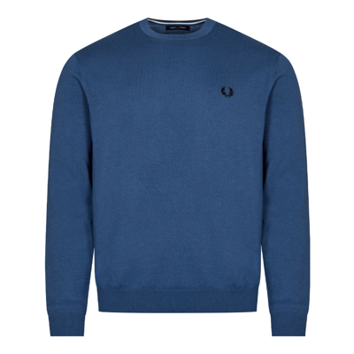 Fred Perry Classic Crew Neck Jumper - Midnight Blue
