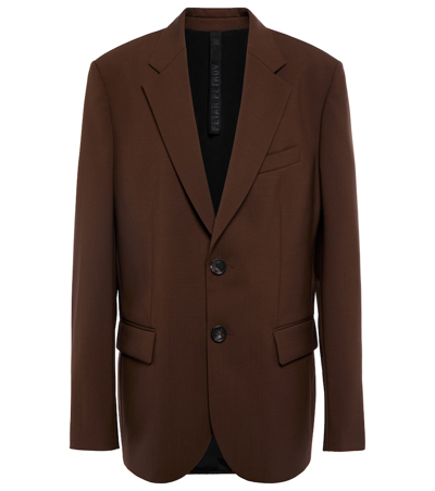 Petar Petrov Ilan Single-breasted Wool Blazer In Brown