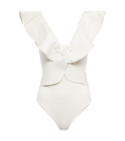 【JOHANNA ORTIZ】golden beaches ruffled llic swimsuit Johanna Ortiz Golden Beaches One Piece Swimsuit | Bloomingdale's