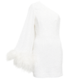 Rebecca Vallance Davina One-shoulder Minidress In Ivory