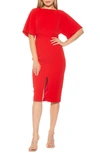 Alexia Admor Mila V-back Dress In Red