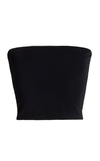 Éterne Amina Strapless Jersey Top In Black