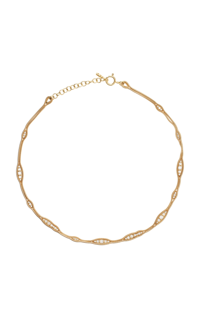 Fernando Jorge Fluid 18k Yellow Gold Diamond Choker