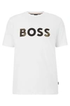Hugo Boss Men Tee Short Sleeve Crew Neck Cotton T-shirt 8 100-white