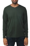 X-ray V-neck Long Sleeve T-shirt In Hunter