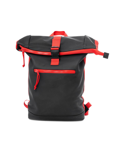 X-ray Men's Waterproof Expandable Backpack In Black Red