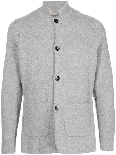 N•peal Organic-cashmere Cardigan In Grey