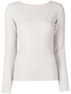 N•PEAL RIBBED-KNIT CASHMERE JUMPER