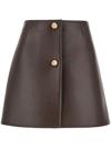 Ferragamo Salvatore  Damen Minirock Aus Nappa In Brown