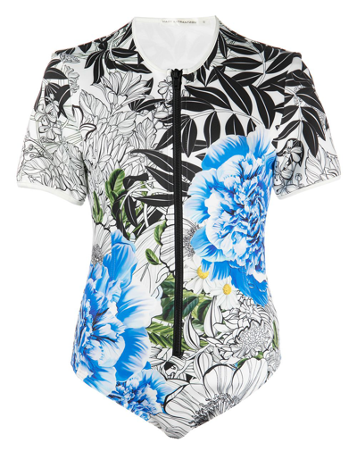 Mary Katrantzou Lago Di Garda Swimsuit In Blue Pbn
