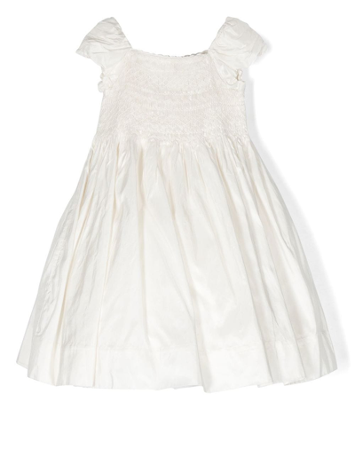 Ralph Lauren Kids' Smocked Dres-dresses-woven In White