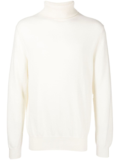 N•peal Roll-neck Knit Jumper In White