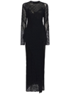 Proenza Schouler Re-edition Embroidered Lace Gown In Black