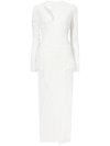 Proenza Schouler Embroidered Lace Evening Dress In White