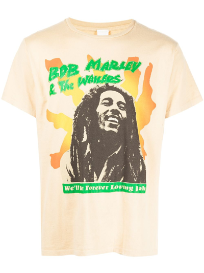 Madeworn Bob Marley Short-sleeve T-shirt In Sunbleach