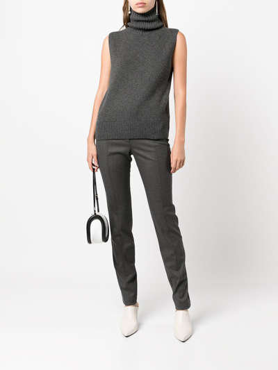 Nili Lotan Arthur Cashmere Turtleneck Jumper In Grey