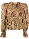 ULLA JOHNSON REN FLORAL-PRINT BLOUSE