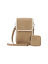 Urban Originals Women's Vegan Leather Crossbody Bag & Case In Taupe