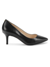 COLE HAAN WOMEN'S GOTO PARK LEATHER PUMPS