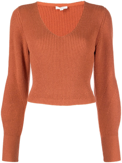 A.l.c Kimby Ribbed Balloon-sleeve Sweater In Multi