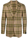 GABRIELE PASINI SINGLE-BREASTED CHECK BLAZER