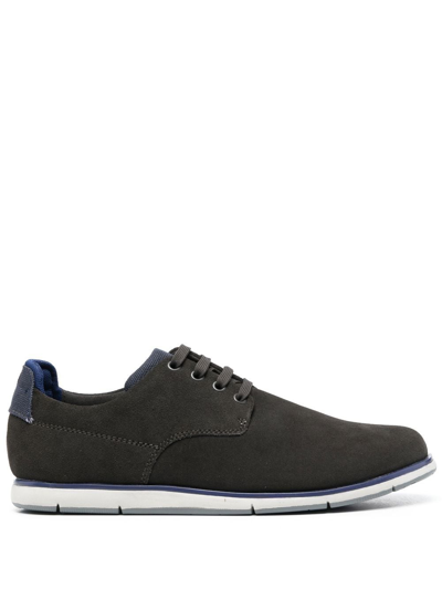 Camper Smith Suede Derby Shoes In Grey